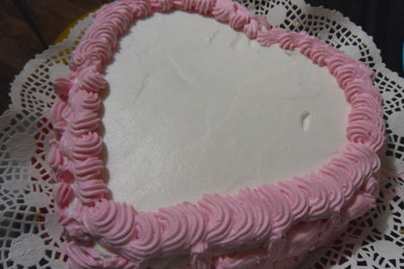 Торт - поздравление "розовое сияние"!!! : шаг 19