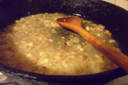 Паста с креветками в сливочном соусе: шаг 2