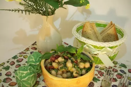 Салат из фасоли с апельсиновой заправкой: шаг 5