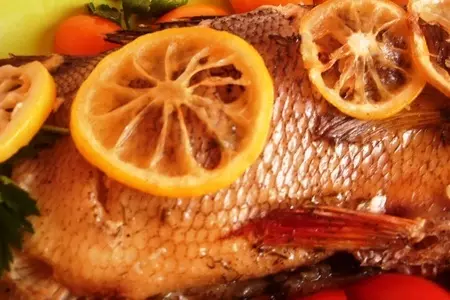 Окунь байкальский, запеченный а-ля натурель: шаг 9