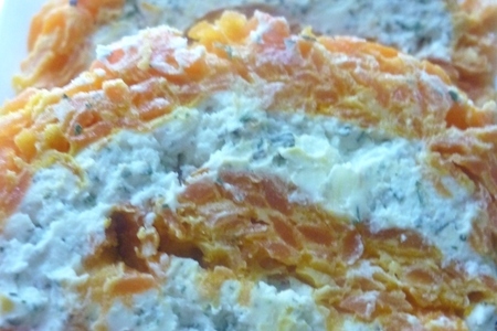 Морковный рулет с творожным сыром: шаг 8
