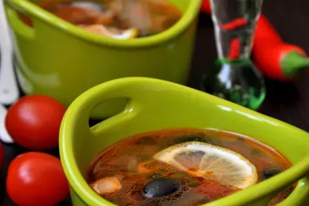 Солянка сборная рыбная "купеческая": шаг 13