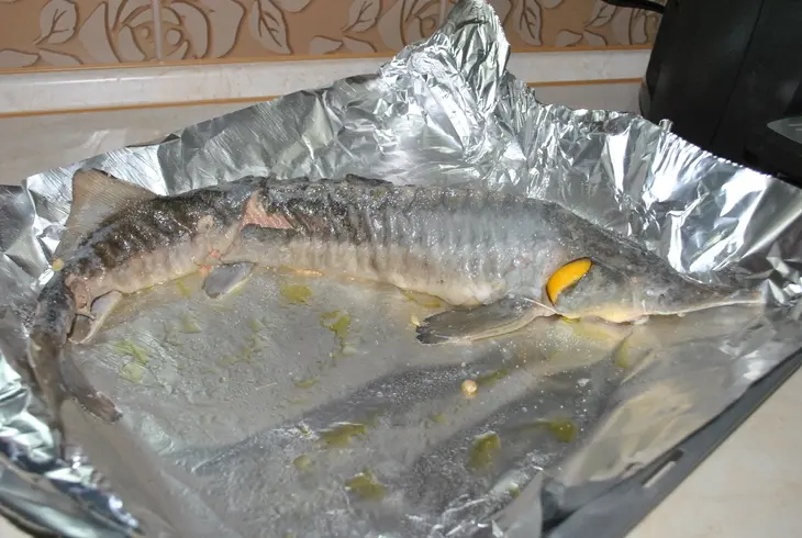 Деликатесный осетр, фаршированный к празднику или very important fish: шаг 13