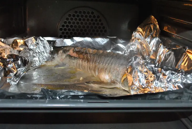 Деликатесный осетр, фаршированный к празднику или very important fish: шаг 15