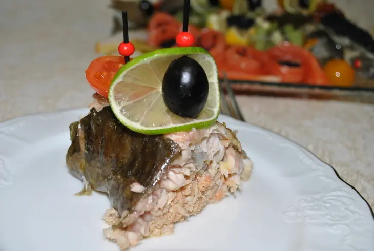 Деликатесный осетр, фаршированный к празднику или very important fish: шаг 20