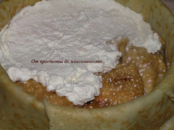 Блинный торт "вишня и грейпфрут": шаг 6