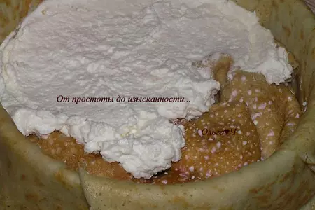 Блинный торт "вишня и грейпфрут": шаг 6