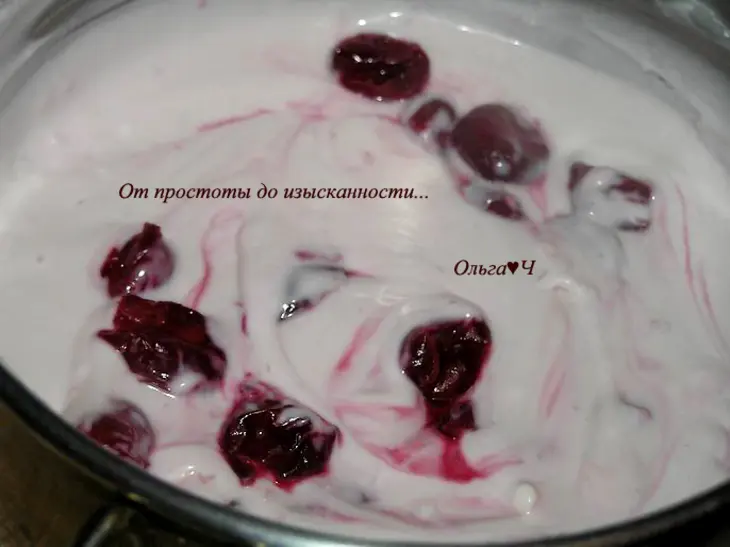 Блинный торт "вишня и грейпфрут": шаг 7