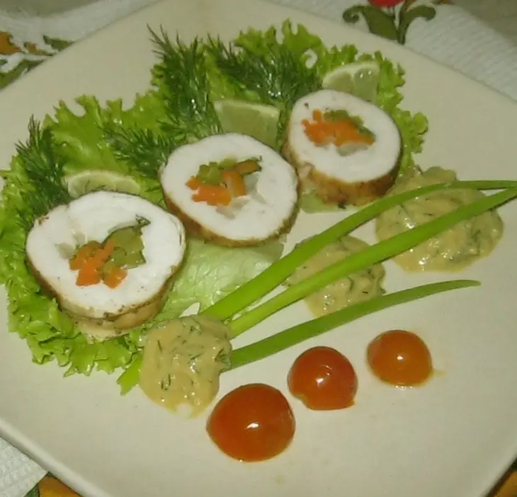 Куриный рулет с овощами: шаг 1