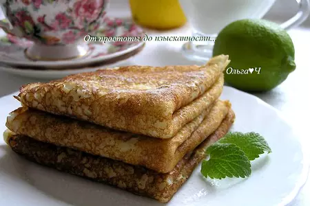 Блины на манке и кефире с лаймом: шаг 7