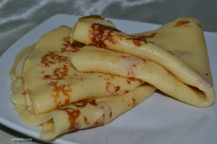 Блины сырные с беконом: шаг 4