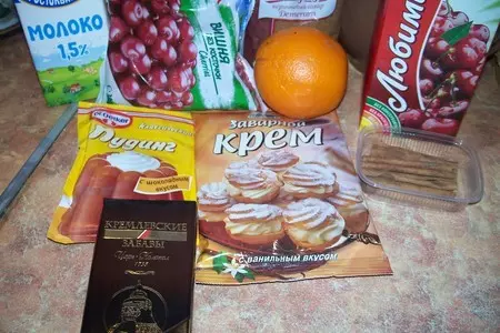 Двойной шоколадный пудинг с вишнями: шаг 1