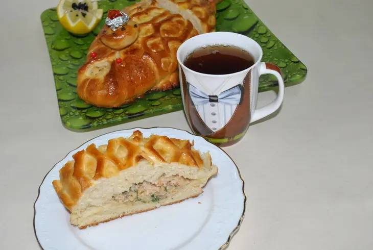 Пироги рыбные с вязигой к празднику: шаг 19