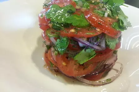 Салат "ачик-чучук": шаг 5