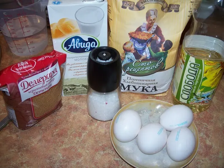 Блинный пирог "широкая масленица": шаг 1