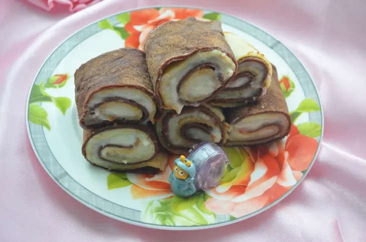Блины "улитка": шаг 9