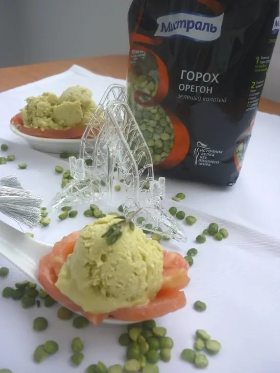 Десерт-закуска из гороха a-la "мороженое": шаг 5