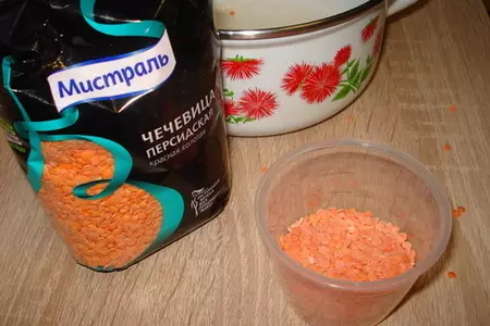 Каша из чечевицы с овсяными хлопьями: шаг 1