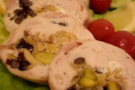 Рулеты из куриной грудки «пестрое настроение».: шаг 5