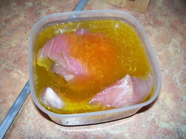 Стейки тунца с грушами: шаг 2