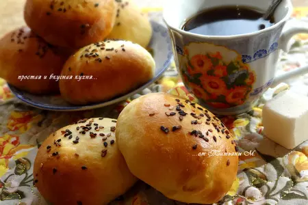 Булочки с начинкой и кунжутом: шаг 6
