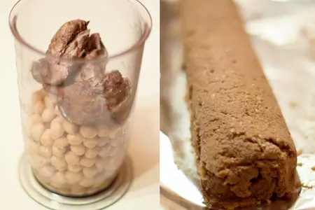 Нутово-печеночный паштет с яркой начинкой из кураги: шаг 3