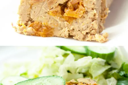 Нутово-печеночный паштет с яркой начинкой из кураги: шаг 4