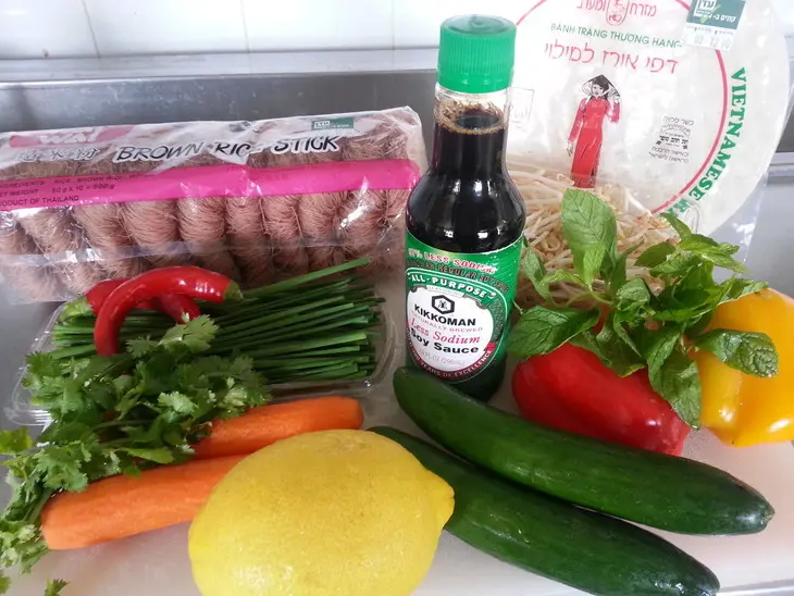 Весенние роллы spring rolls: шаг 1
