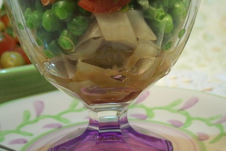 Салат из рисовой лапши с томатами черри и базаликом: шаг 8