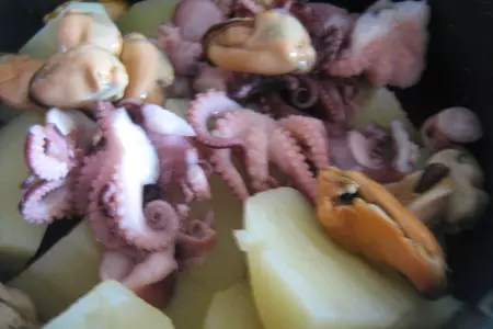 Тёплый салат с картофелем и осьминогом: шаг 4