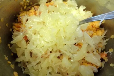 Постный салат с семгой и чечевицей: шаг 5
