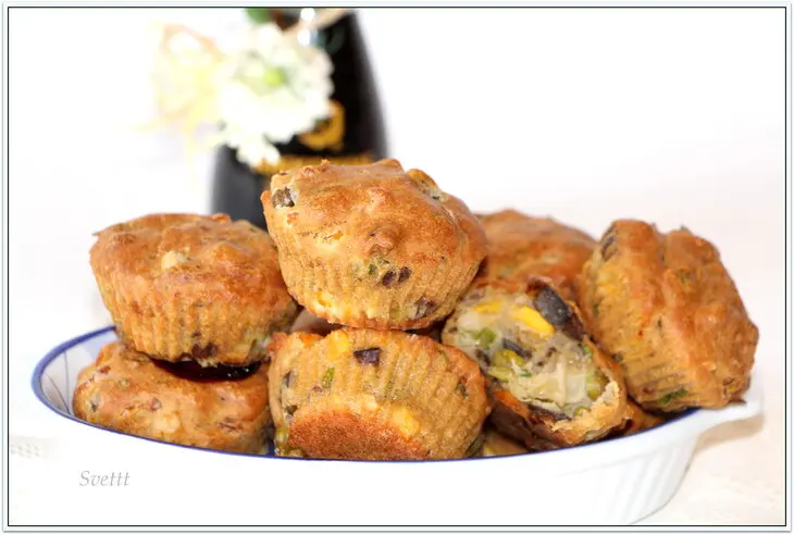 Маффины  постные, пестрые и очень вкусные: шаг 9