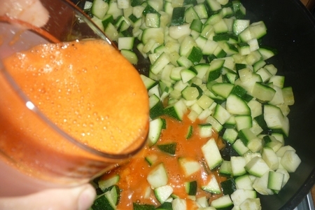 Чечевица с кабачками, томленная в морковном соке: шаг 1