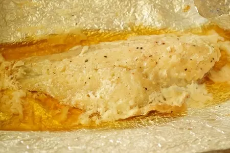 Салат с запеченной рыбой и апельсином.: шаг 3