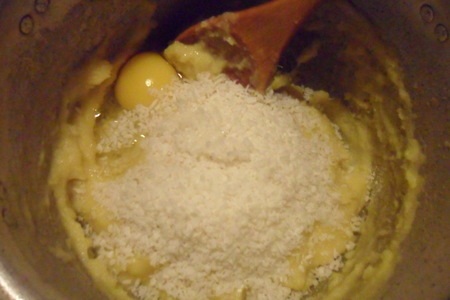 Кукурузно-кокосовый заварной кекс: шаг 4