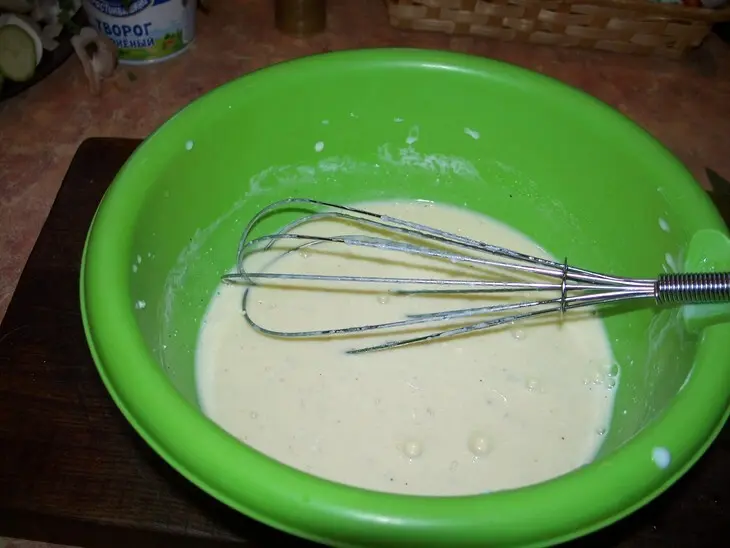 Творожный киш с кабачками и шампиньонами: шаг 6