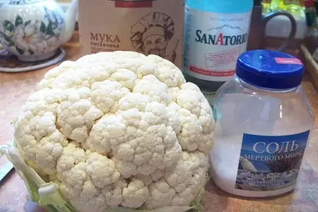 Постные лепешки с цветной капустой: шаг 1