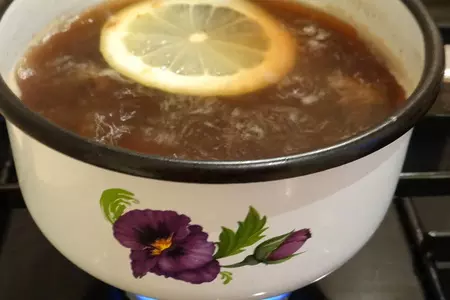 Черносливовый кисель с лимоном и арахисом: шаг 3
