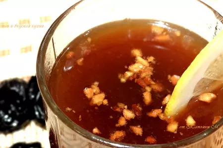 Черносливовый кисель с лимоном и арахисом: шаг 5
