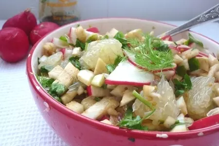 Салат из фенхеля, редиса и свити: шаг 7