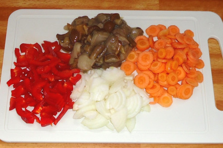 Постный овощной суп с грибами и фасолевыми клёцками: шаг 4