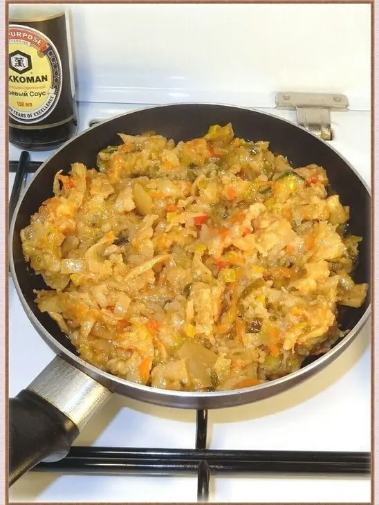 Хлебный бочонок с овощами: шаг 3