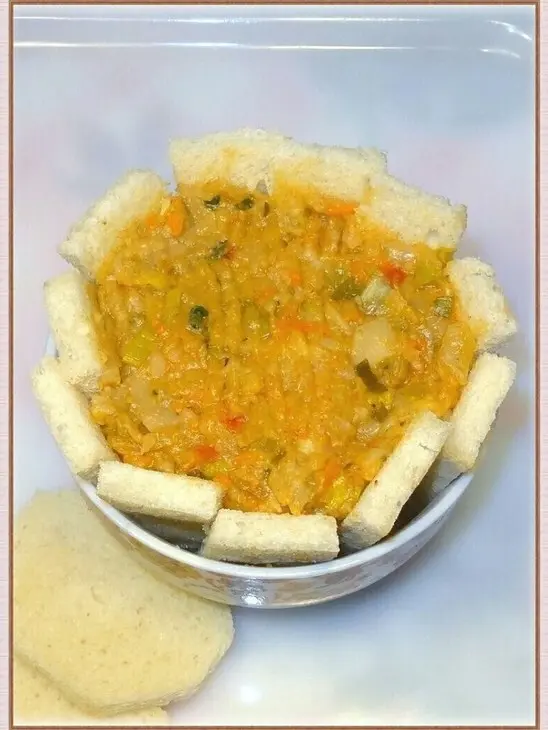 Хлебный бочонок с овощами: шаг 6