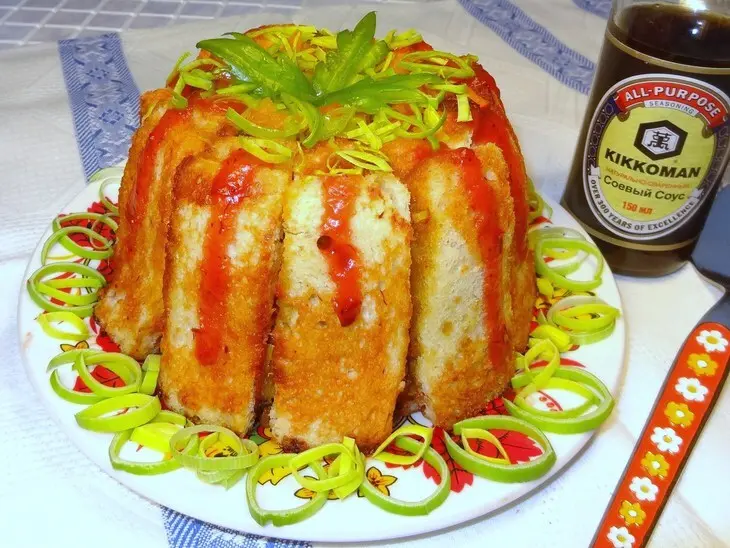 Хлебный бочонок с овощами: шаг 10