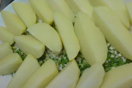 Салат из молодого картофеля с вялеными томатами и хамоном: шаг 2