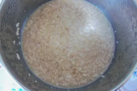 Овсяный пирог на яблочном отваре с сухофруктами: шаг 2