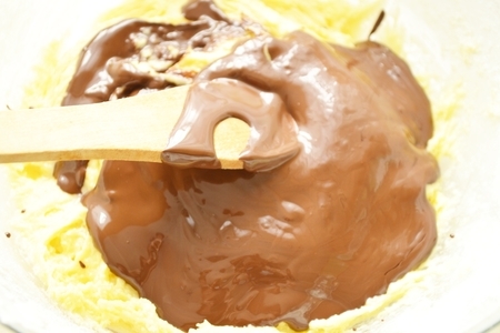Торт "шоколадно-творожный мусс с бананами в карамельном желе".: шаг 2