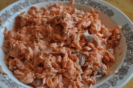 Запеканка с брокколи,рисом,лососем и соевым соусом: шаг 2