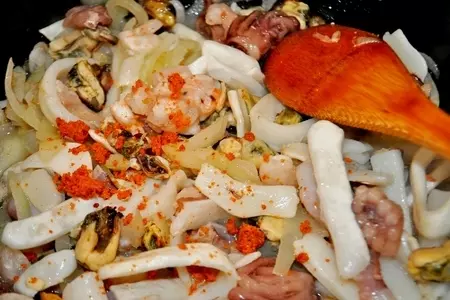 Томатный суп с рисом и морепродуктами: шаг 3