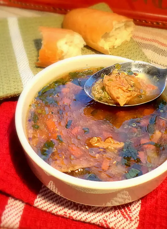 Суп с сушеными белыми грибами и киноа от мистраль!!!: шаг 4